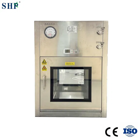 Transfer Window Box Static Passbox with Electronic Interlock and HEPA Filter for Lab Cleanroom